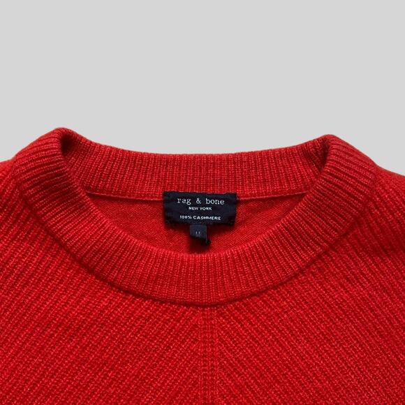 Rag & Bone Cashmere Knit Sweater in Red | Size M - Picture 3 of 8